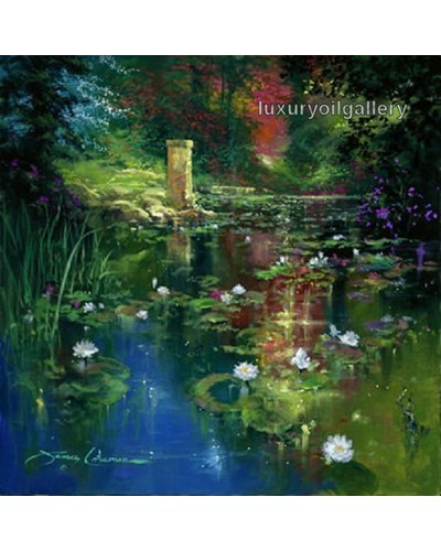 ציור שמן ביצה בתוך היער